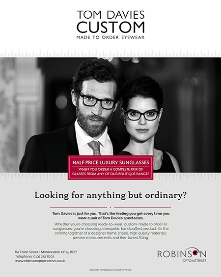 Half price luxury sunglasses offer at Robinsons Opticians in Whitley Bay Robinson Optometrists