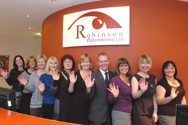 Image of Robinson Optometrists 2011 Opticians Awards Team